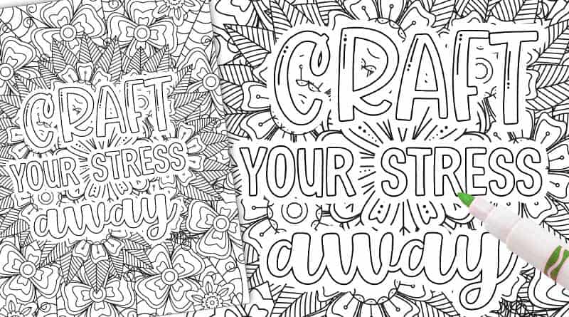 Free Printable Fun Coloring Page Crafty Quote
