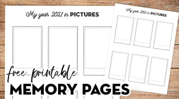 Free Printable Memory Planner Pages: My year 2021 in pictures - Lovely ...