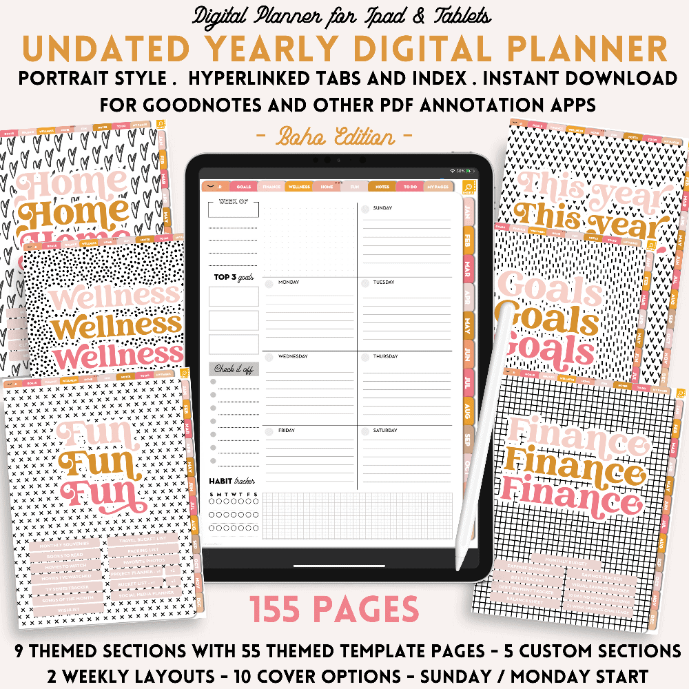 SALE - All-in-one Digital Planner - Lovely Planner