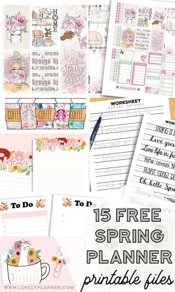 15 Free Spring Planner Printables