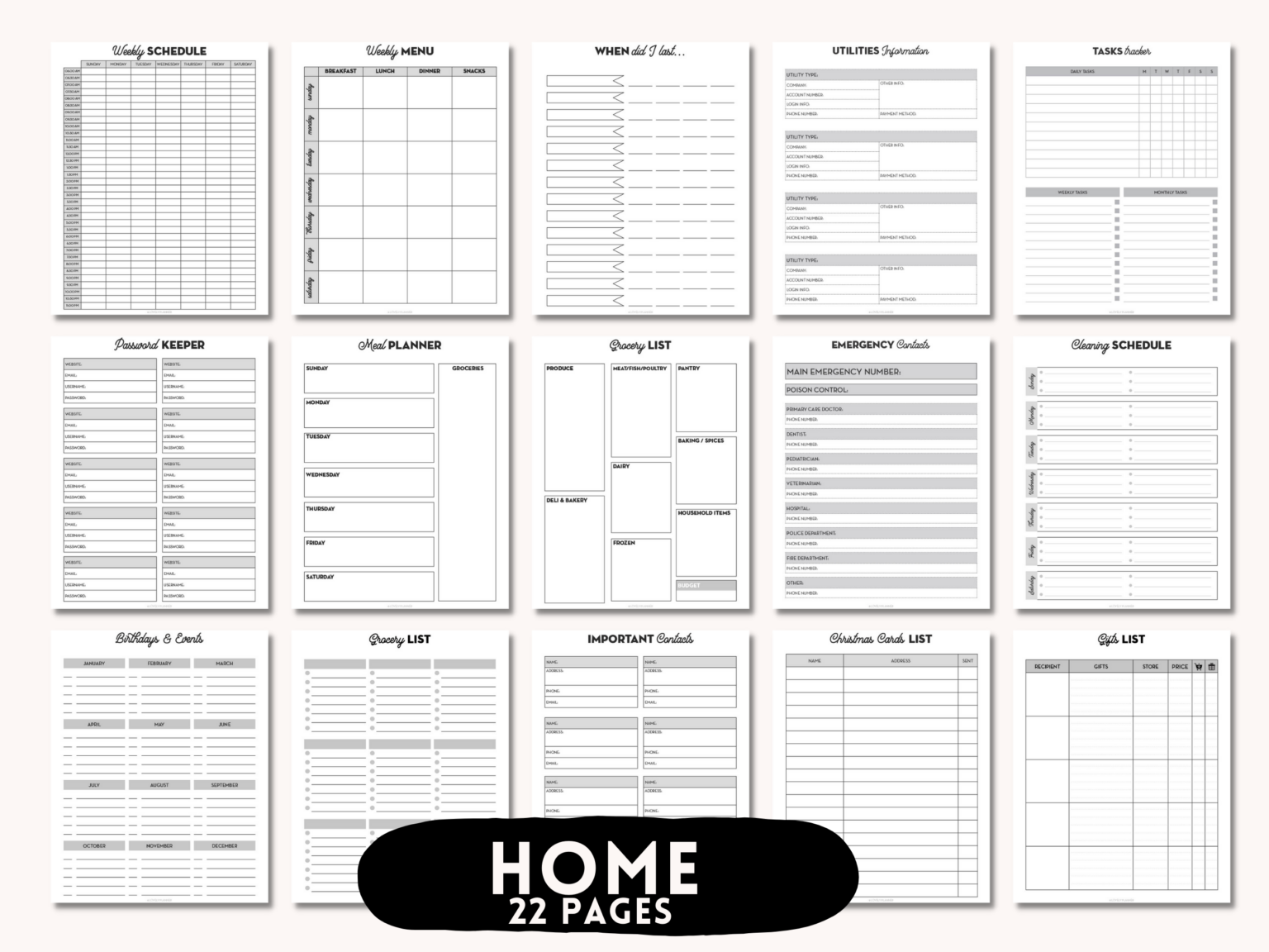 SALE Ultimate Planner Bundle Lovely Planner