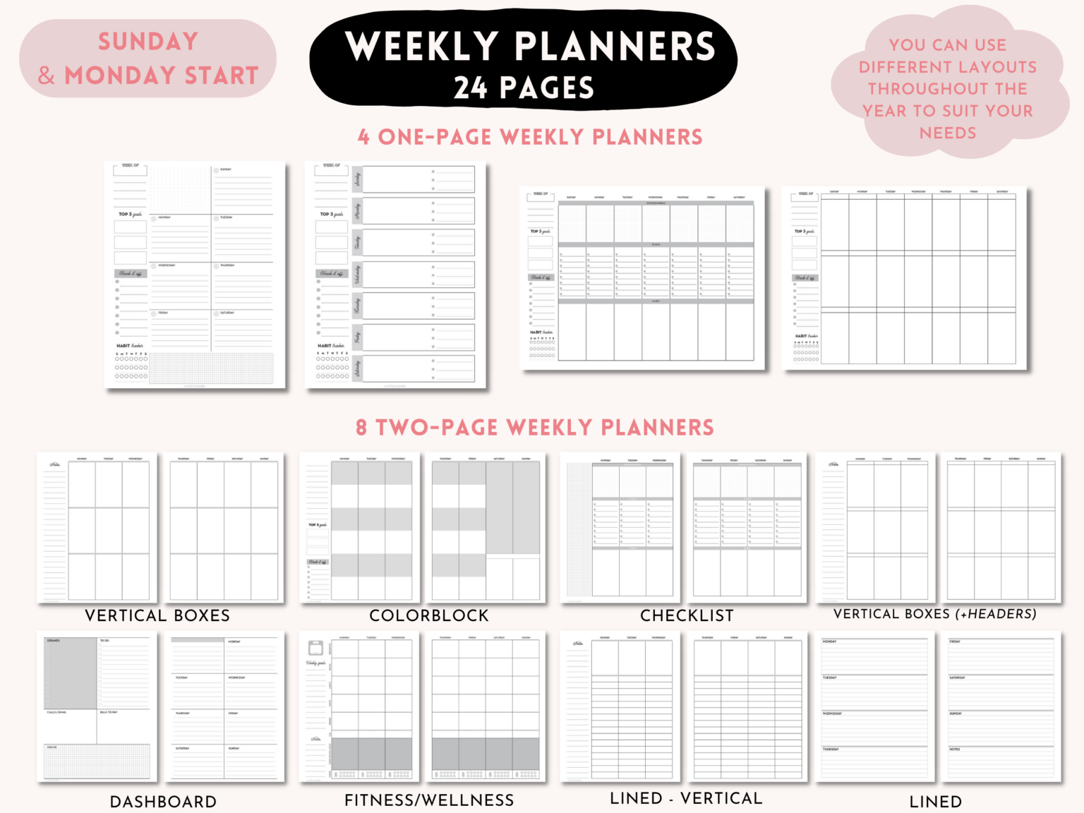 Welcome Offer - The Ultimate Planner Bundle - Lovely Planner