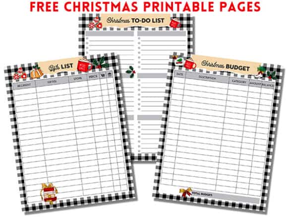 Printable Christmas Planner Pack - 26 PAGES (+ Free Sample Pages ...