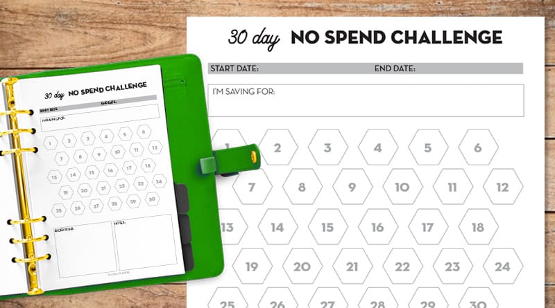 Free 30 Day No Spend Challenge Printable (2024)