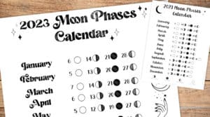 Free Printable Lunar Calendar 2023
