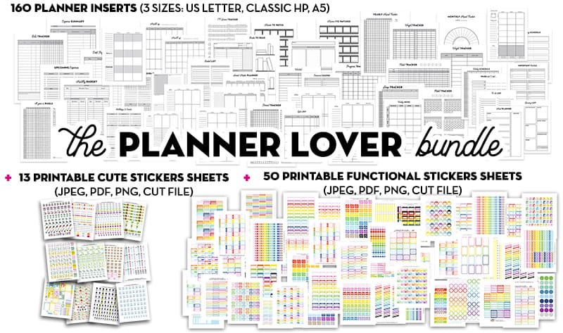 PRINTABLE Personal Size Cute Kawaii London Planner Dividers 