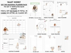 Free Printable Planner Pack for Spring - Lovely Planner
