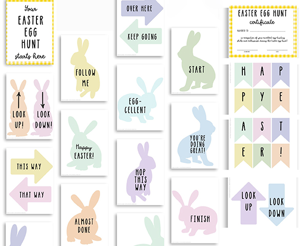 Free Printable Easter Egg Hunt Signs