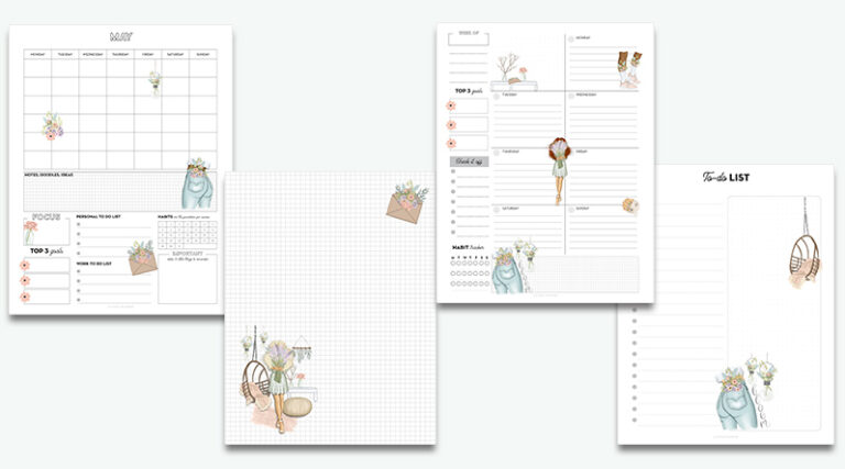 Free Printable Planner Pages for May - Lovely Planner