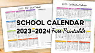 Free Printable 2023-2024 School Calendar - One Page Academic Calendar