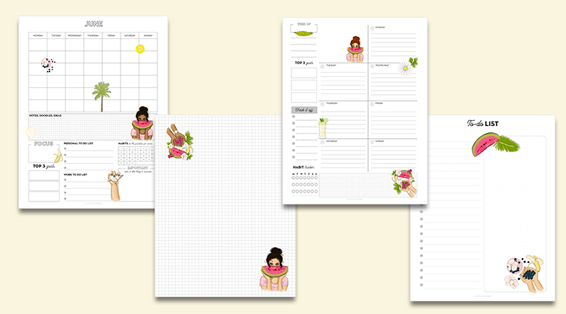 Free Printable Planner Pages June