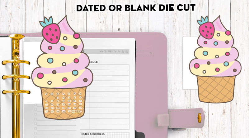 Free Printable Ice Cream Calendar Divider