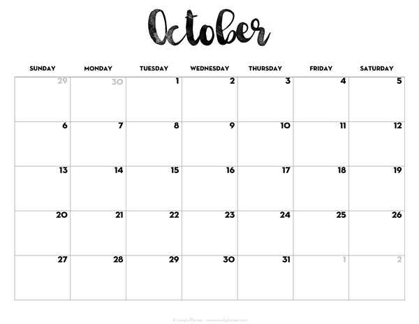 2024 Calendar Printable Free Template - Lovely Planner