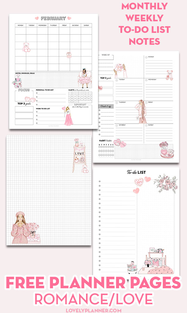 Free Printable Planner Pages February
