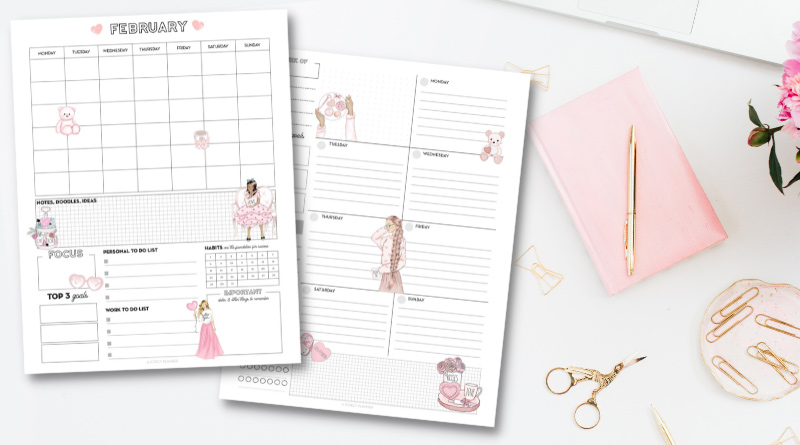 February Planner Pages