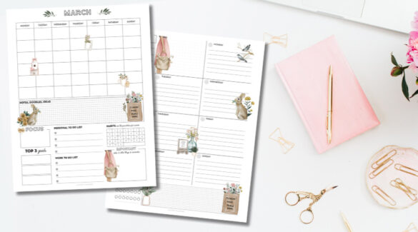 Free Printable Planner Pages For Spring Season - Lovely Planner