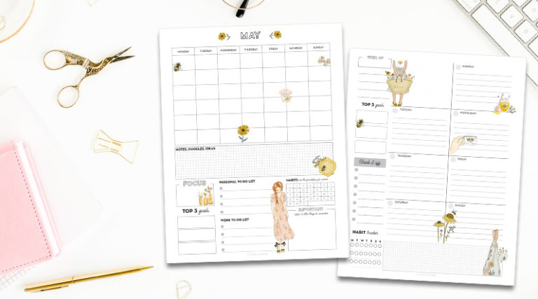 Free Printable Planner Pages for May - Lovely Planner