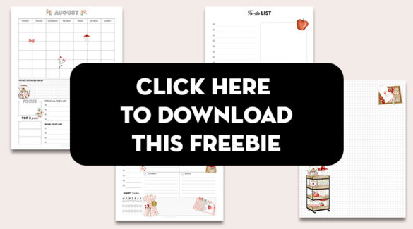 Free Printable Planner Pages for August - Lovely Planner