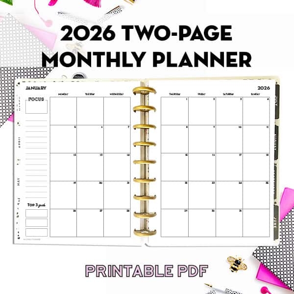 Free Printable 2026 MO2P Planner Template