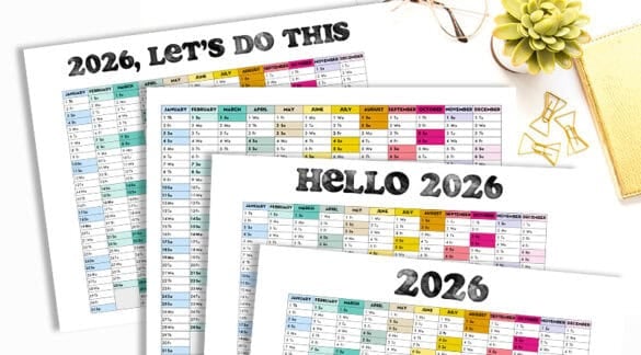 Free Printable 2026 Calendar One Page