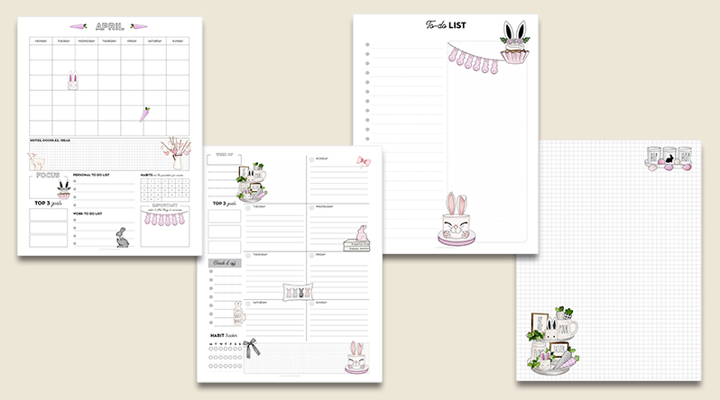 Free Printable Easter Planner Pages