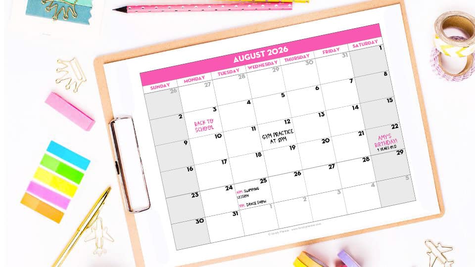 School calendar 2026 2027 PDF