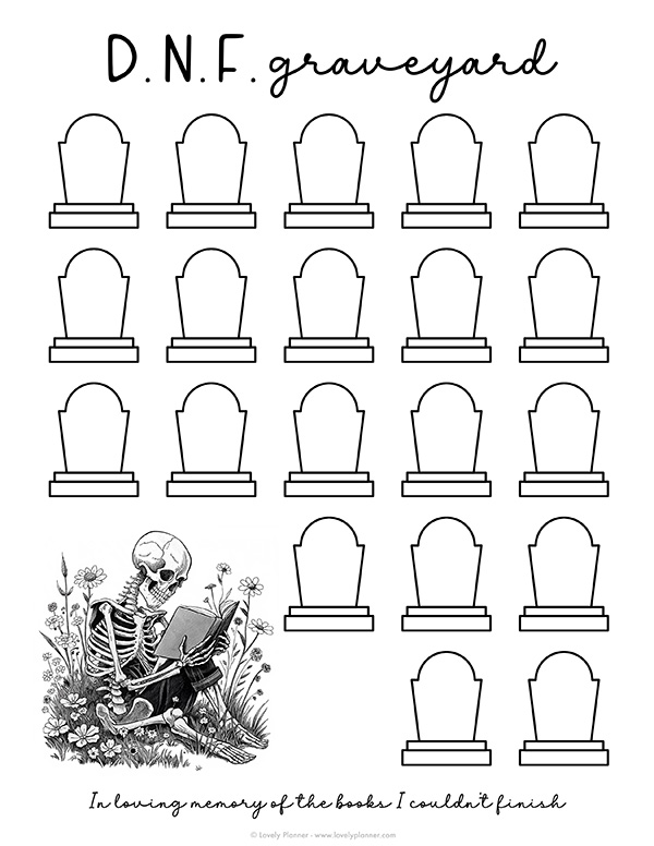 Free Printable Did Not Finish Reading Tracker