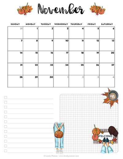 November 2027 Calendar Printable