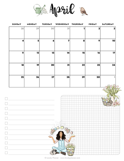 April 2027 Calendar Printable