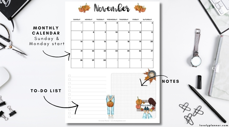 Free Printable 2027 Monthly Calendar To Do List