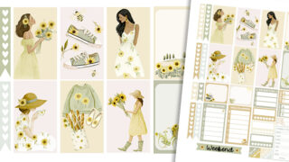 Free Printable Planner Stickers Sunflower