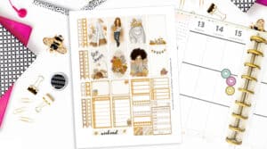 Free Printable Cozy Fall Weekly Kit Planner Stickers - Lovely Planner