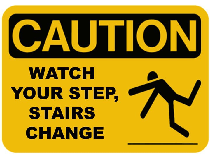 Free Caution Moving stairs Harry Potter Party Printable Sign