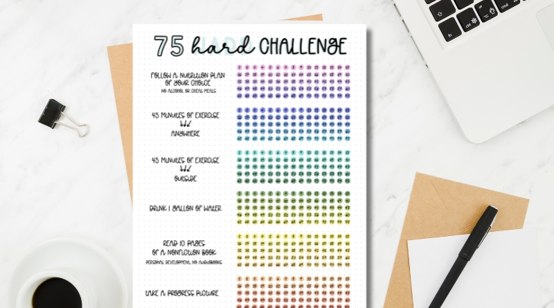 Free Printable 75 Hard Challenge Tracker
