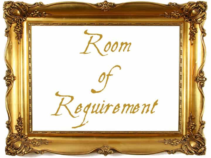 Room of requirement Printable Sign Harry Potter Party