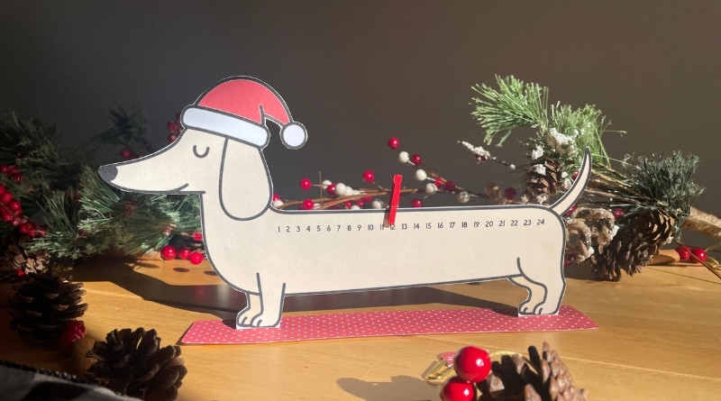Printable Dachshund Advent Calendar