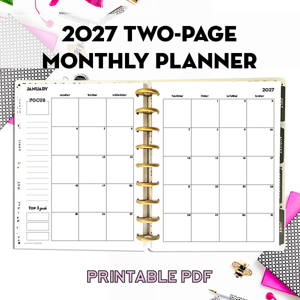 Free Printable 2027 MO2P Planner Template