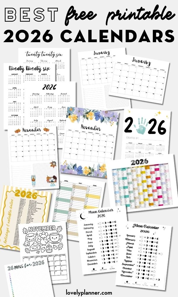 Free Printable Calendar 2026