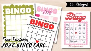 Free Printable 2026 Bingo Card