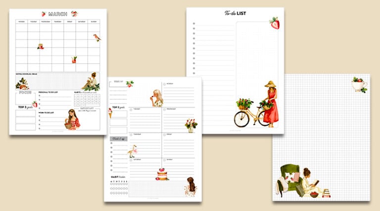 Free Printable June Planner Pages - Lovely Planner