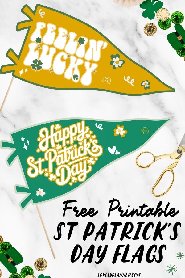 Free Printable St. Patrick's Day Flags