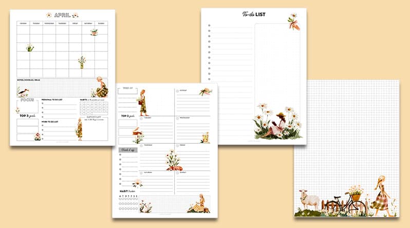 Free Printable Planner Pack for Spring