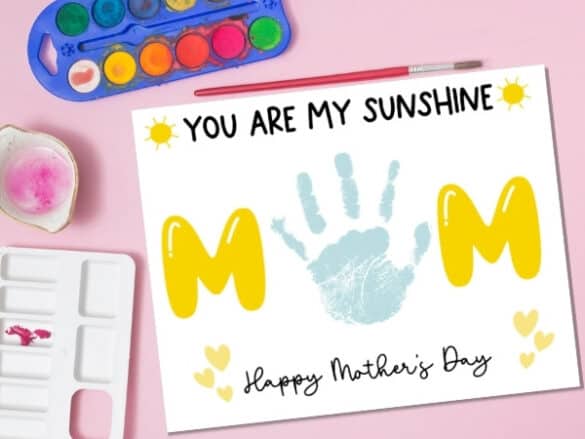 6 Free Mother's Day Handprint Art Printables (Cute & Easy DIY) - Lovely ...