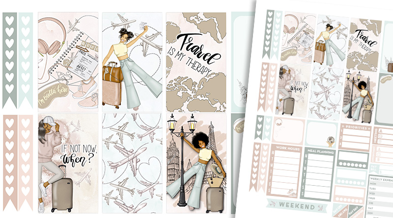 Free Travel Planner Stickers