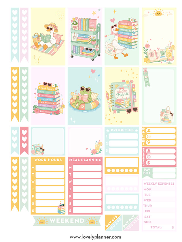 Bookish Planner Stickers